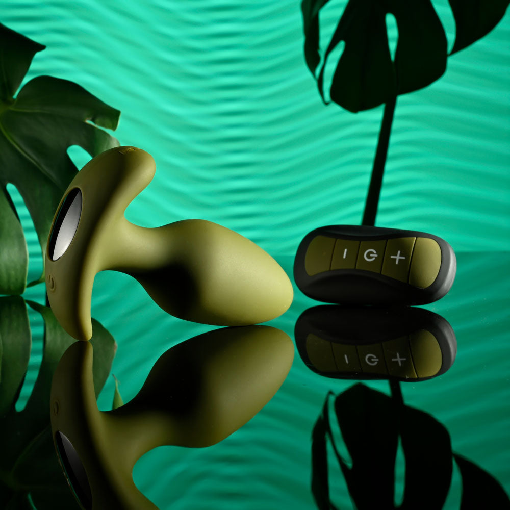 Selopa The Colonel Green 10.1 Cm Usb Rechargeable Vibrating Butt Plug With Wireless Remote