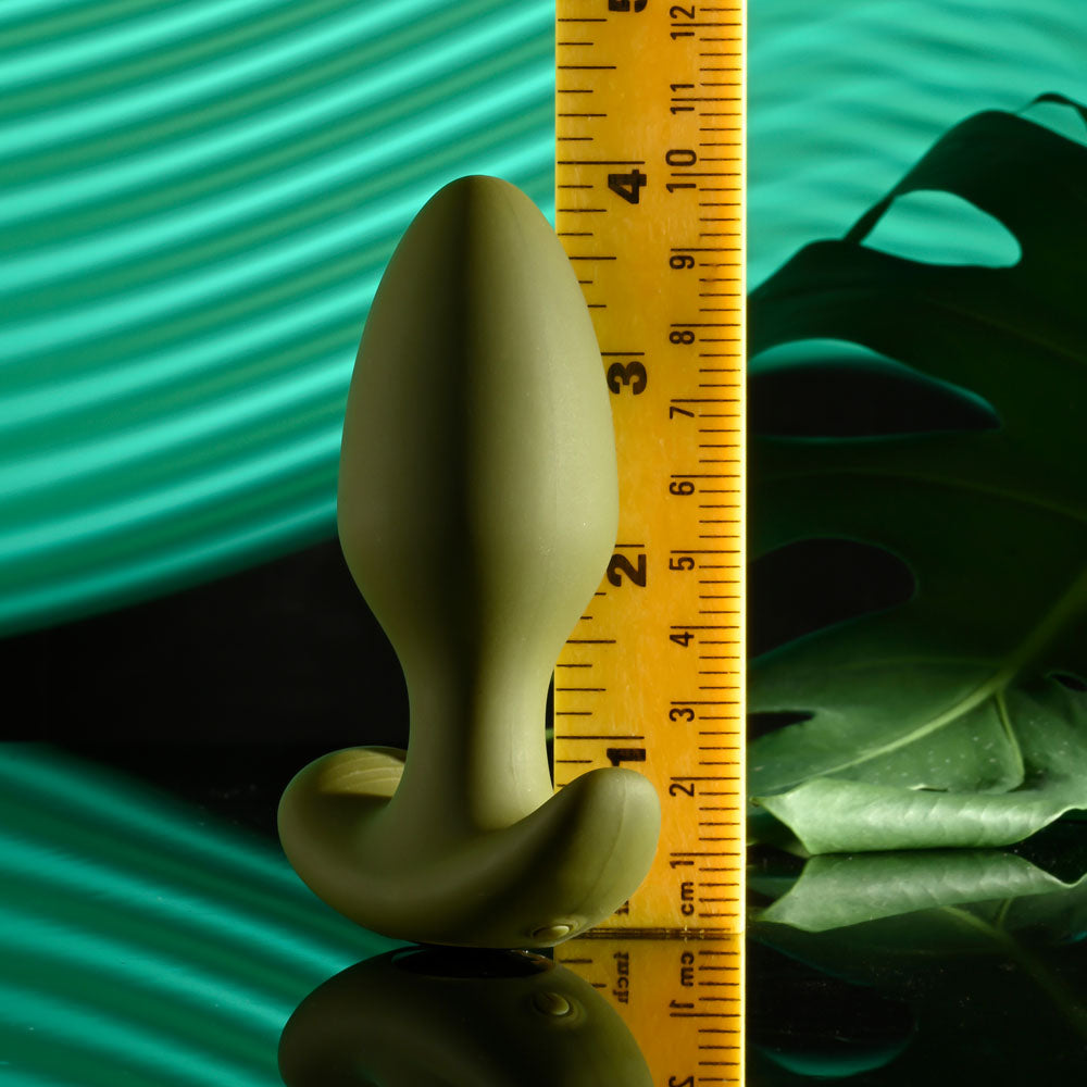 Selopa The Colonel Green 10.1 Cm Usb Rechargeable Vibrating Butt Plug With Wireless Remote