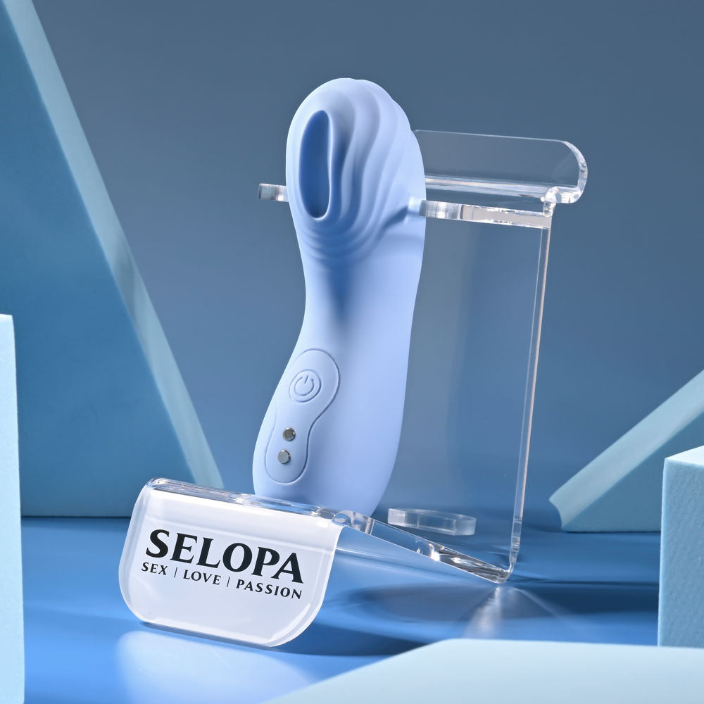 Selopa Good Point Purple Usb Rechargeable Hollow Vibrating Finger Stimulator