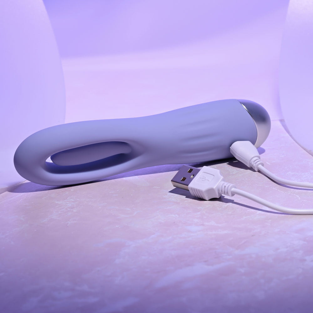 Selopa In A Flap Purple 15 Cm Usb Rechargeable Flicking Stimulator