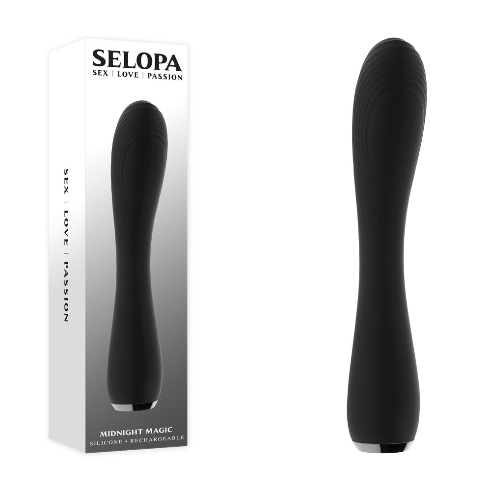 Selopa Midnight Magic Black 20.2 Cm Usb Rechargeable Vibrator