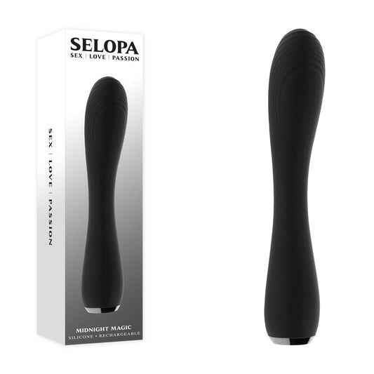 Selopa Midnight Magic Black 20.2 Cm Usb Rechargeable Vibrator