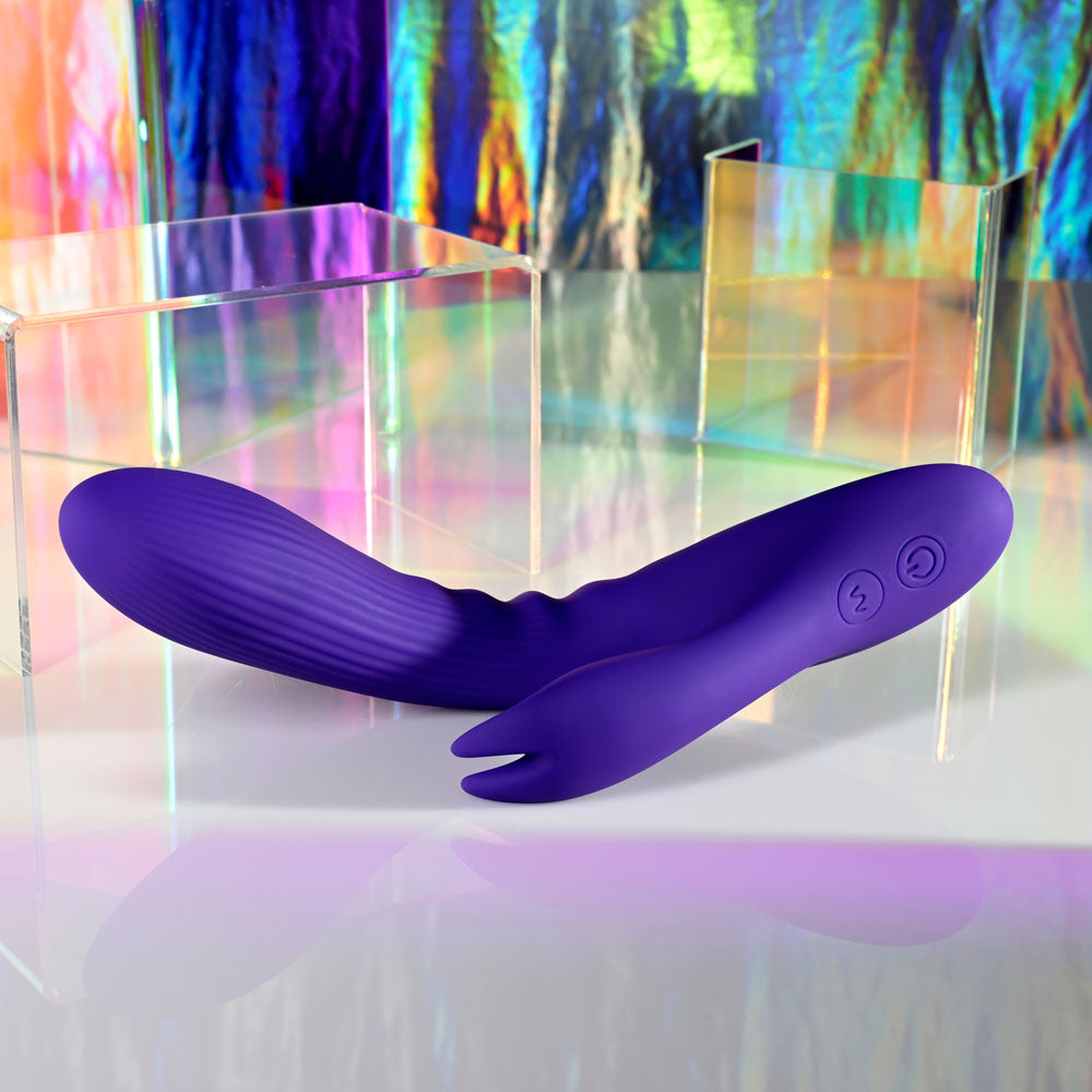 Selopa Poseable Bunny Purple 21 Cm Usb Rechargeable Poseable Rabbit Vibrator