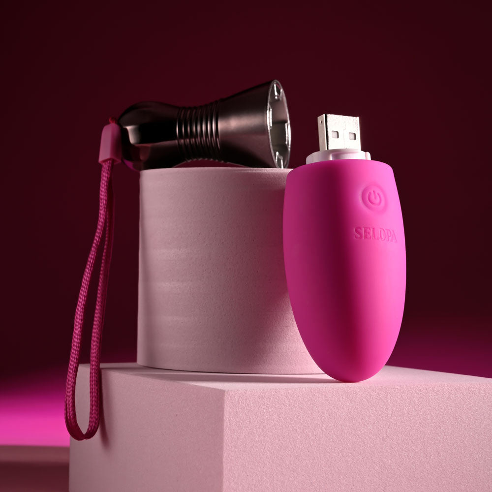 Selopa Companion Pink 11.9 Cm Usb Rechargeable Vibrating Egg
