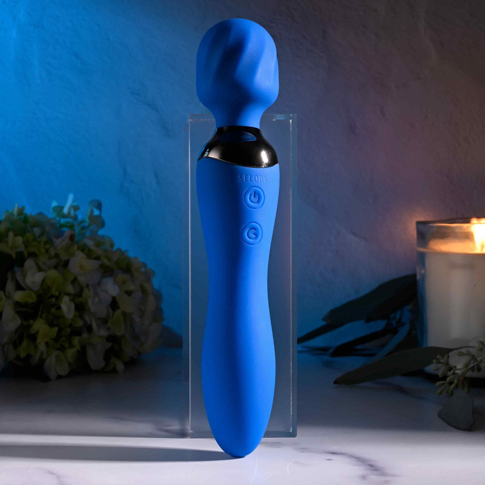 Selopa Blue Belle Blue Usb Rechargeable 20 Cm Massage Wand