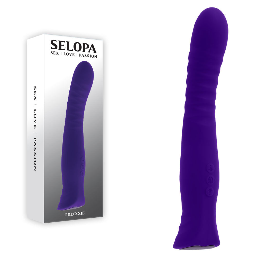 Selopa Trixxxie Purple 22.2 Cm Usb Rechargeable Vibrator