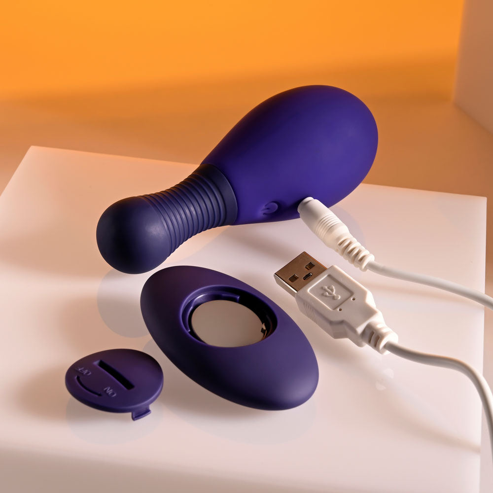 Selopa Egg Me On Purple 10 Cm Usb Rechargeable Egg With Wireless Remote