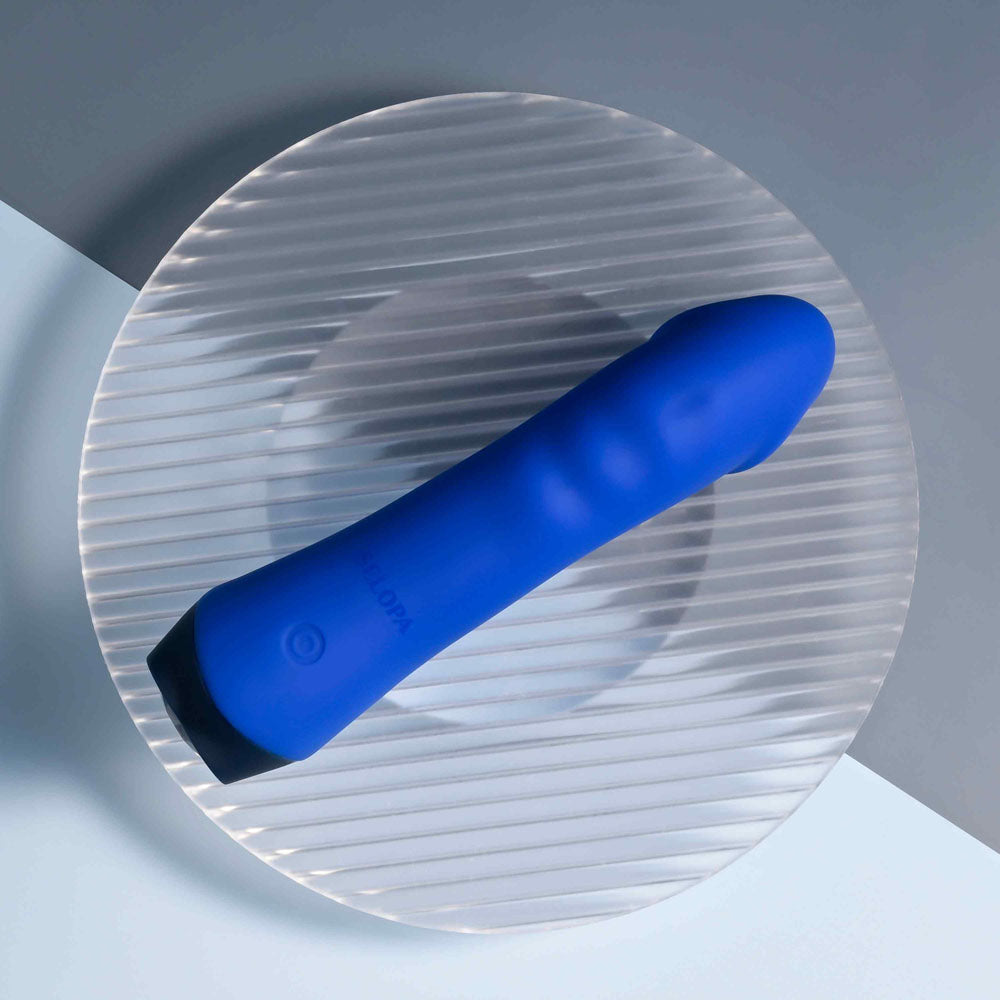 Selopa Blue Banger Blue 13.6 Cm Usb Rechargeable Vibrator