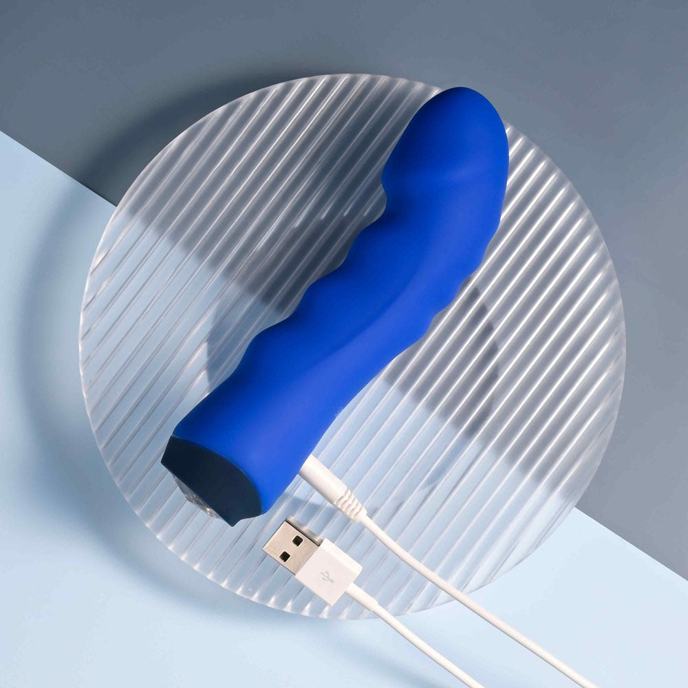 Selopa Blue Banger Blue 13.6 Cm Usb Rechargeable Vibrator