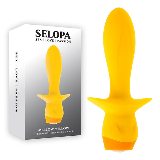 Selopa Mellow Yellow Yellow 13.5 Cm Usb Rechargeable Vibrating Anal Plug