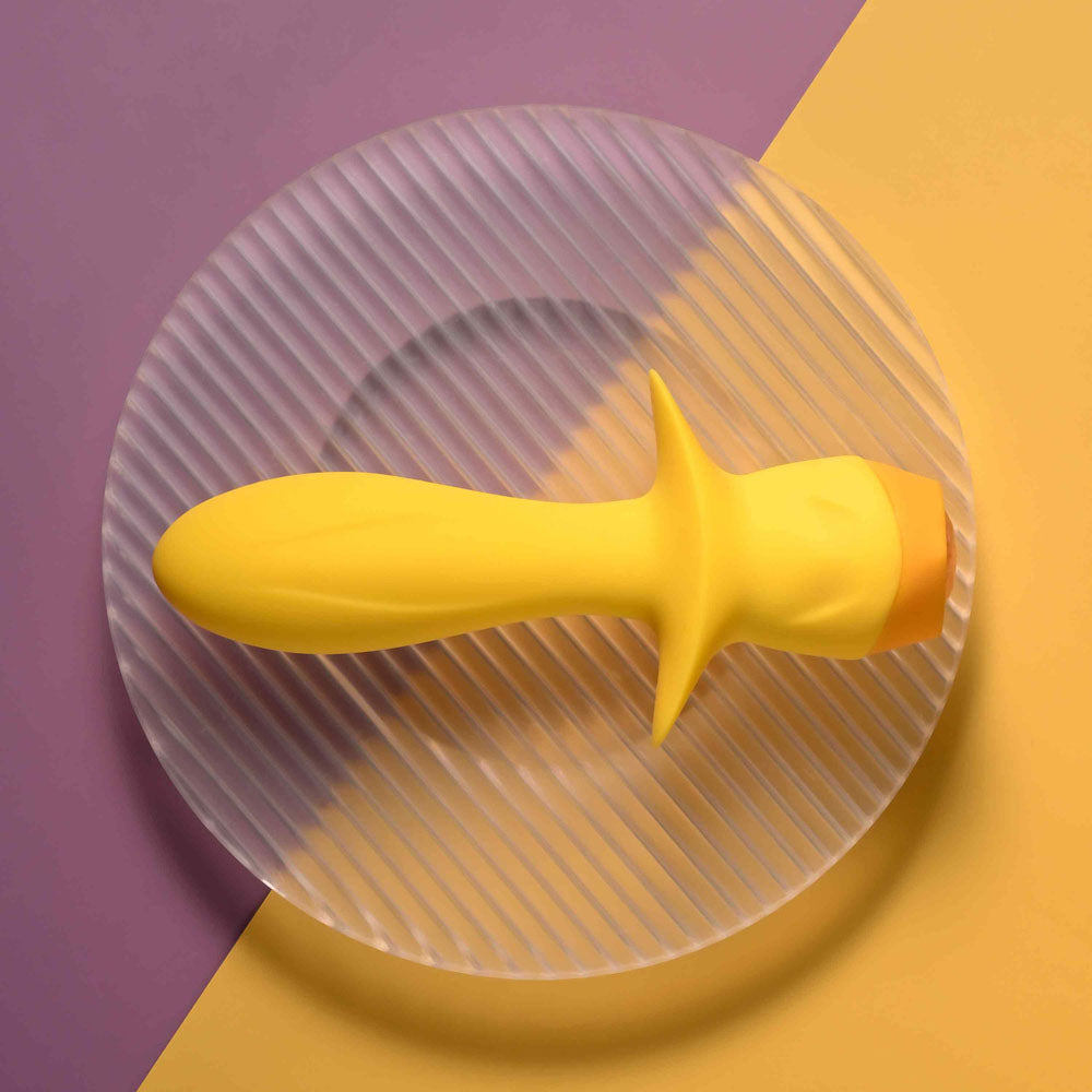 Selopa Mellow Yellow Yellow 13.5 Cm Usb Rechargeable Vibrating Anal Plug