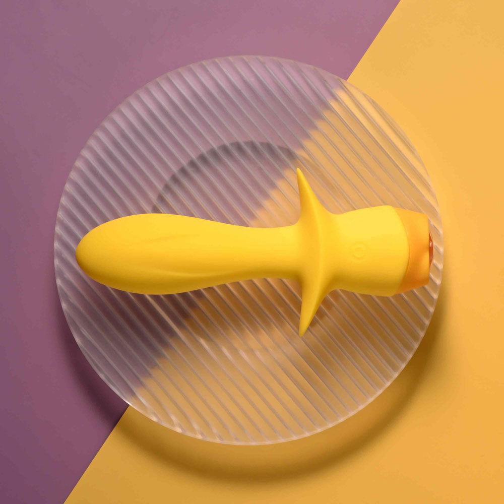 Selopa Mellow Yellow Yellow 13.5 Cm Usb Rechargeable Vibrating Anal Plug