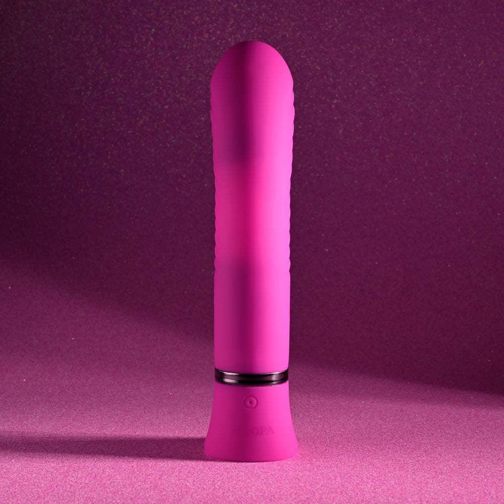 Selopa Next Wave Pink 16.4 Cm Usb Rechargeable Dual Vibrator