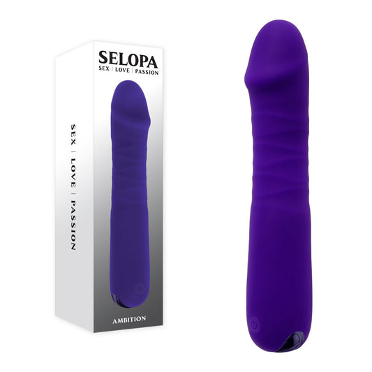 Selopa Ambition Purple 17 Cm Usb Rechargeable Thrusting Vibrator