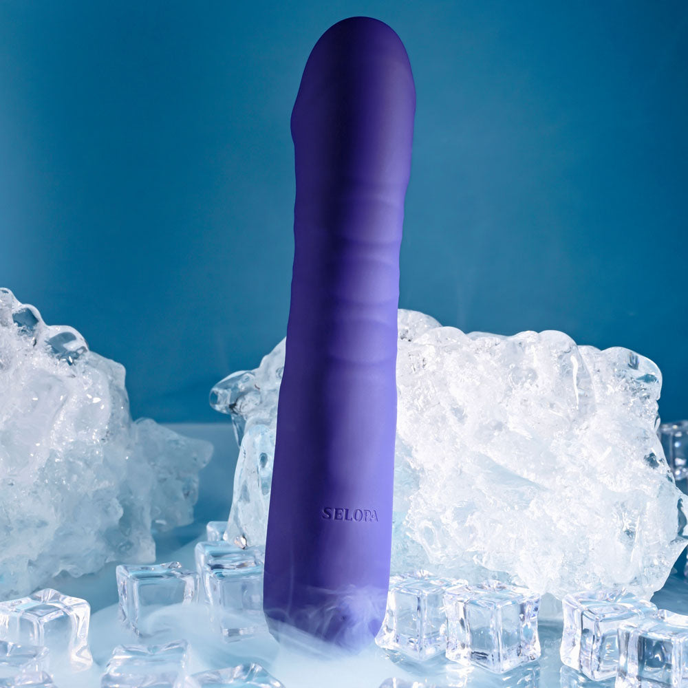 Selopa Ambition Purple 17 Cm Usb Rechargeable Thrusting Vibrator