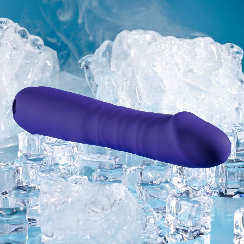 Selopa Ambition Purple 17 Cm Usb Rechargeable Thrusting Vibrator