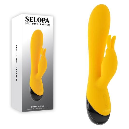Selopa Buzzz Bunny Yellow 19.7 Cm Usb Rechargeable Rabbit Vibrator