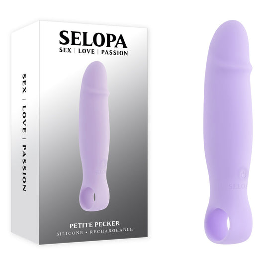 Selopa Petite Pecker Purple 11.7 Cm Usb Rechargeable Mini Vibrator