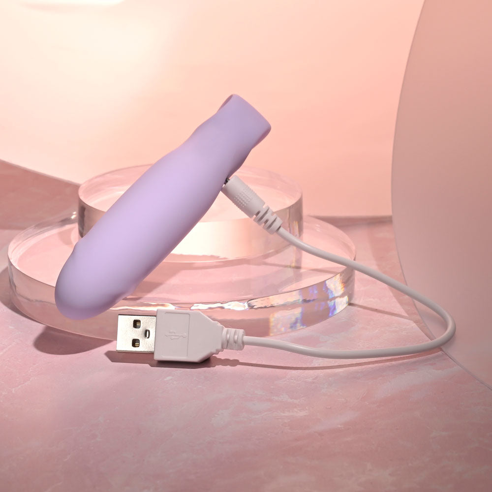 Selopa Petite Pecker Purple 11.7 Cm Usb Rechargeable Mini Vibrator