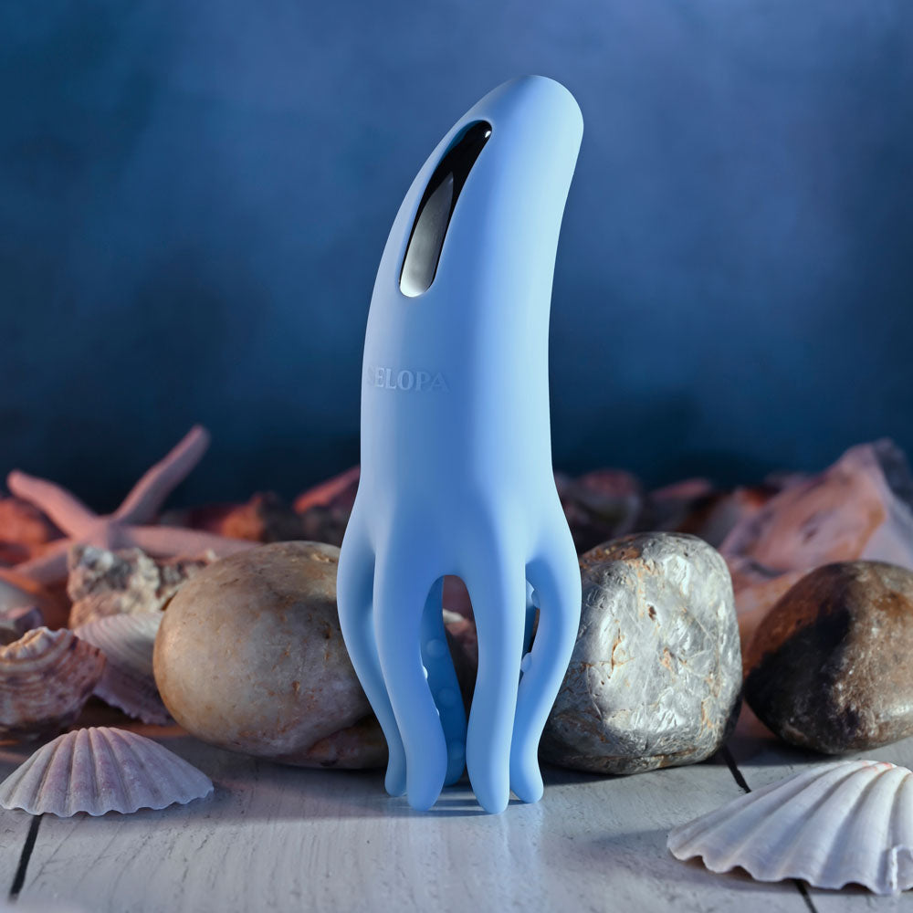 Selopa Tentacle Tickler Blue Usb Rechargeable Vibrating Stimulator
