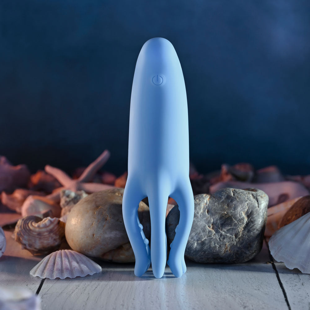 Selopa Tentacle Tickler Blue Usb Rechargeable Vibrating Stimulator