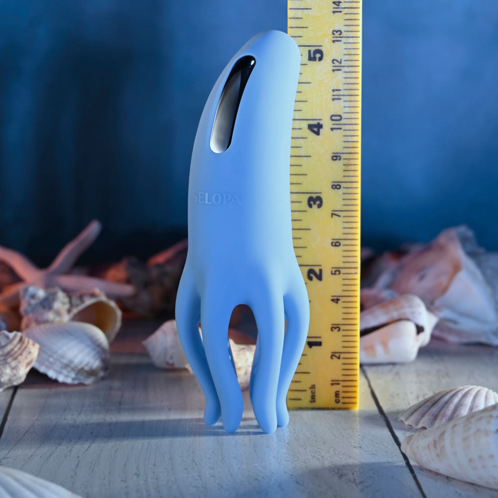 Selopa Tentacle Tickler Blue Usb Rechargeable Vibrating Stimulator