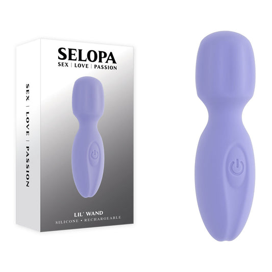 Selopa Lil' Wand Purple 11 Cm Usb Rechargeable Massage Wand