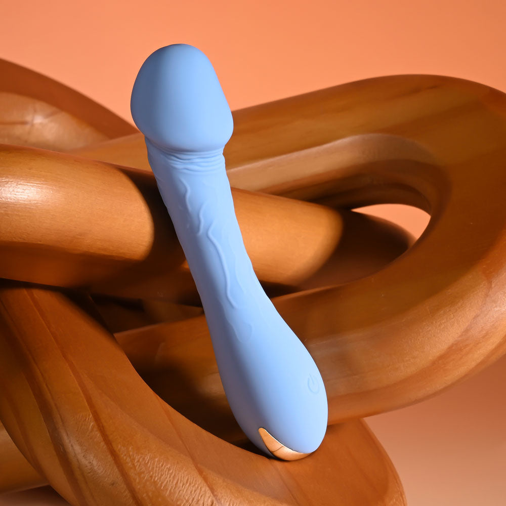 Selopa Dainty Dick Baby Blue 11.9 Cm Usb Rechargeable Mini Vibrator