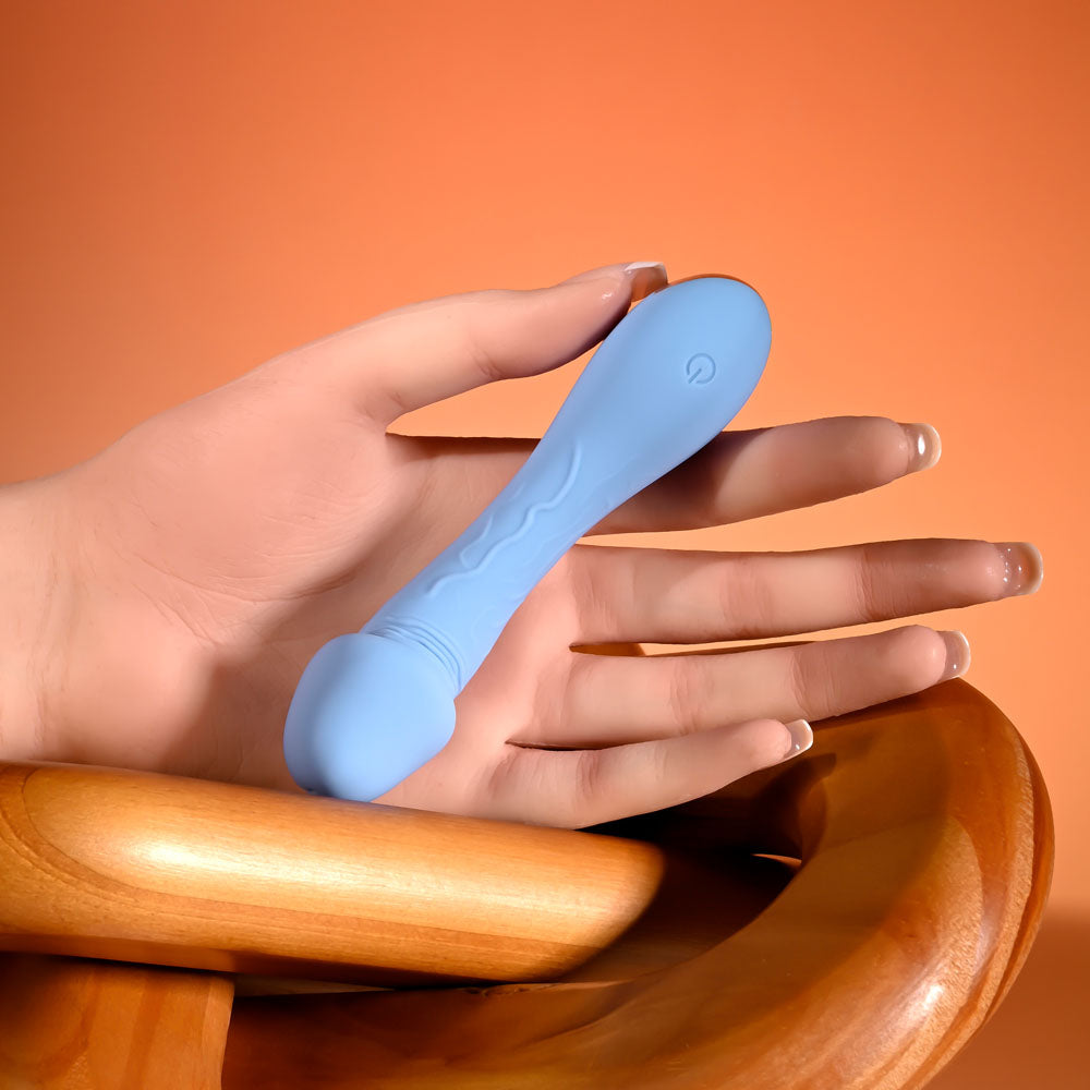 Selopa Dainty Dick Baby Blue 11.9 Cm Usb Rechargeable Mini Vibrator