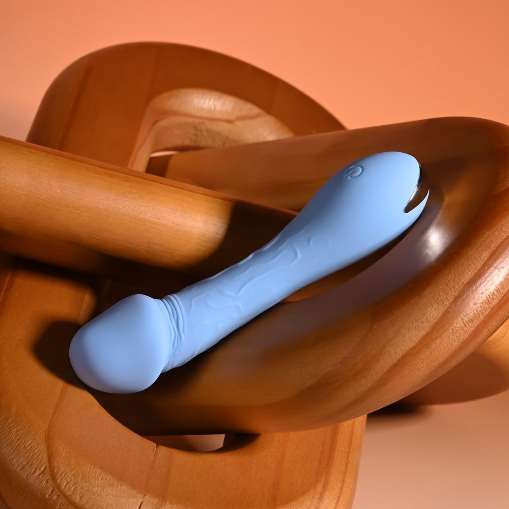 Selopa Dainty Dick Baby Blue 11.9 Cm Usb Rechargeable Mini Vibrator
