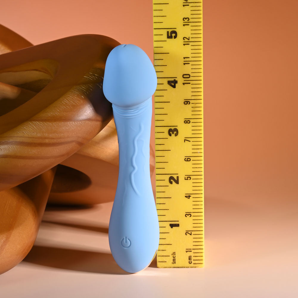 Selopa Dainty Dick Baby Blue 11.9 Cm Usb Rechargeable Mini Vibrator