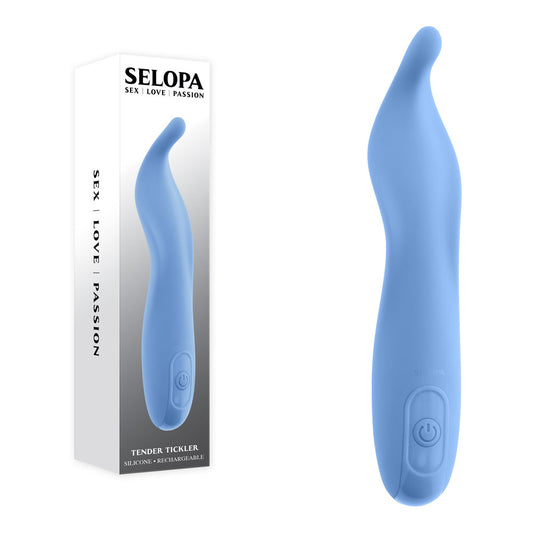 Selopa Tender Tickler Blue 16.2 Cm Usb Rechargeable Pinpoint Stimulator