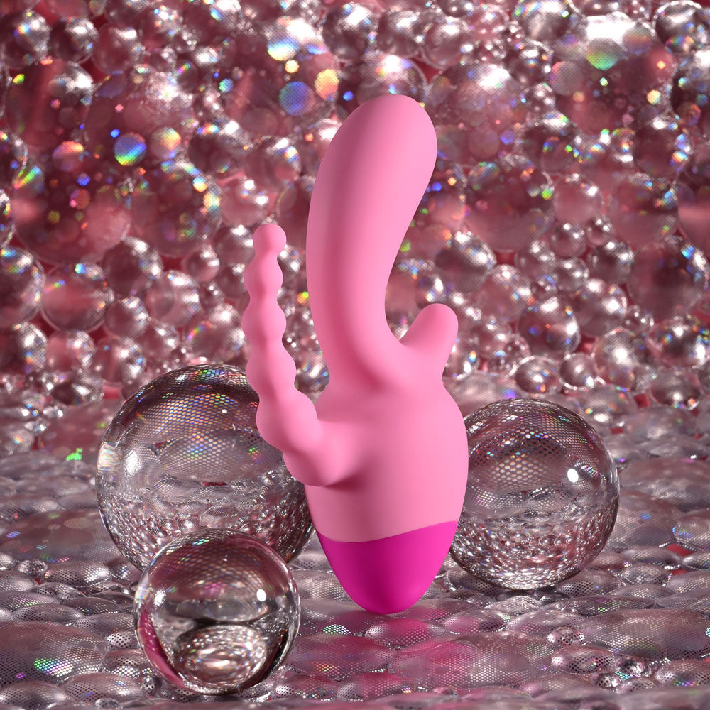 Selopa Game On Pink Usb Rechargeable Mini Triple Stimulator