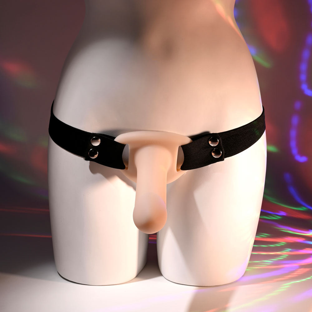 Selopa Our First Hollow Strap On Light Flesh 16.3 Cm Hollow Strap On