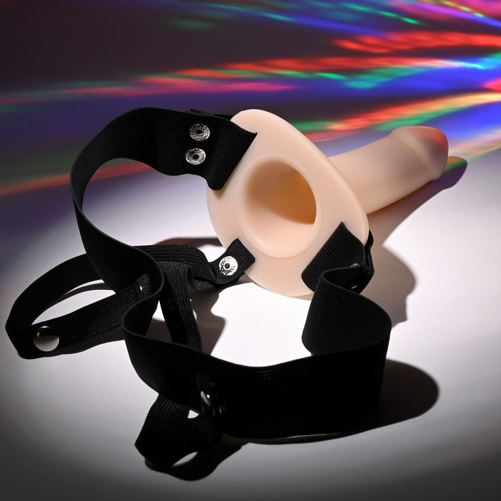Selopa Our First Hollow Strap On Light Flesh 16.3 Cm Hollow Strap On