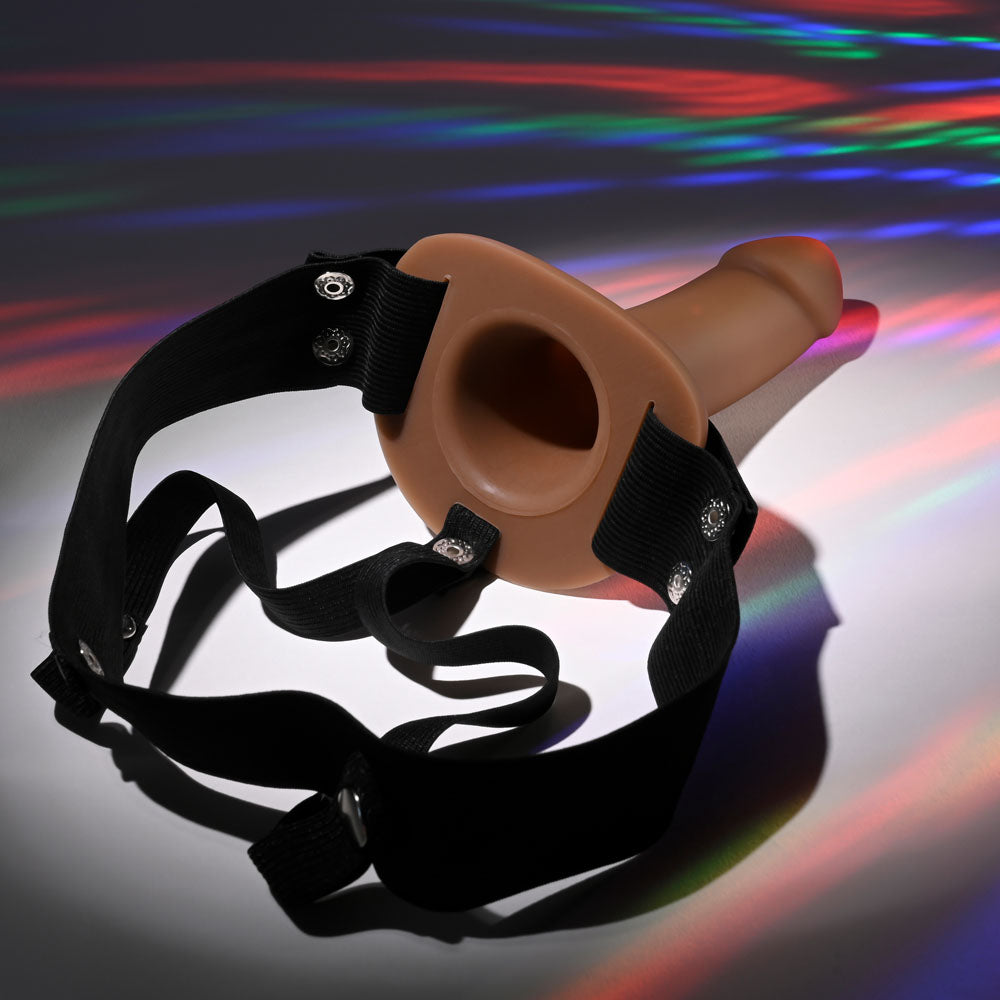 Selopa Our First Hollow Strap On Dark Brown 16.3 Cm Hollow Strap On
