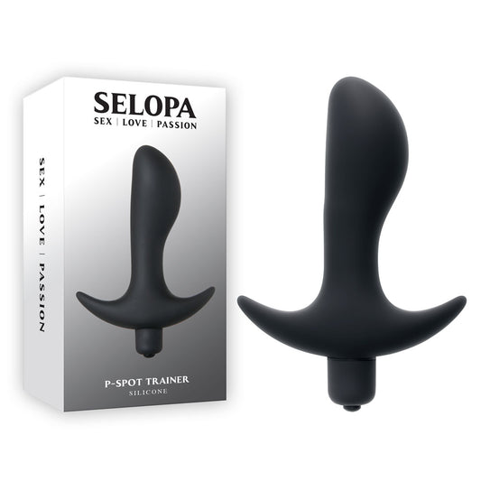 Selopa P Spot Trainer Black 12.7 Cm Vibrating Prostate Massager