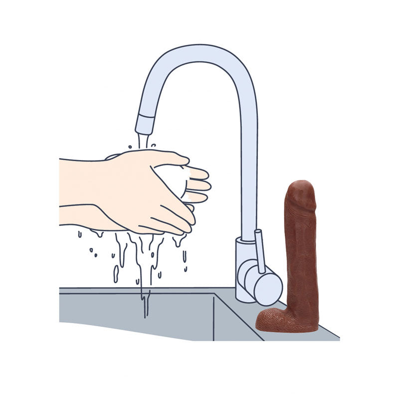 S Line Dicky Soap With Balls Chocolate Scented Novelty Soap