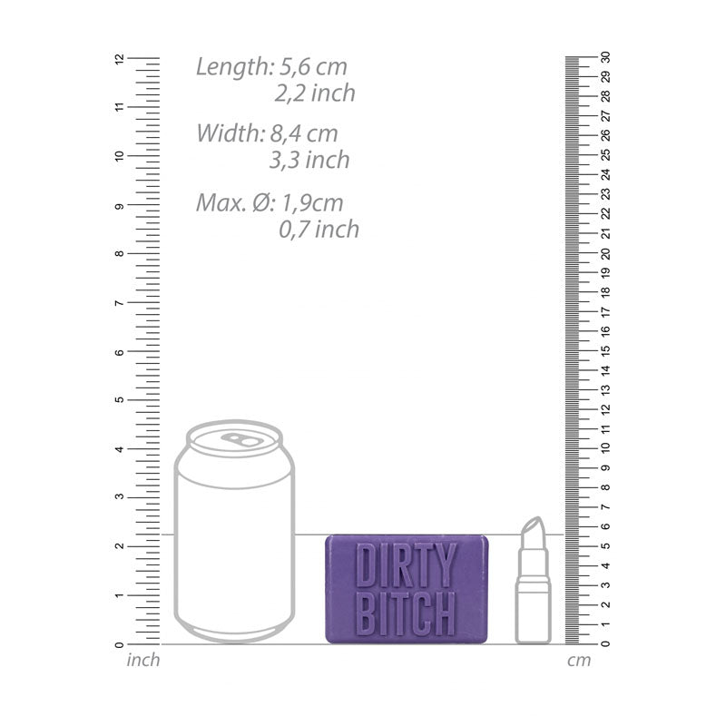 S Line Soap Bar Dirty Bitch Purple Novelty Soap