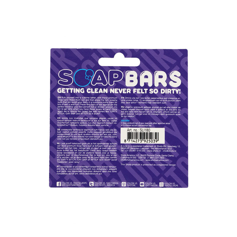 S Line Soap Bar Dirty Bitch Purple Novelty Soap