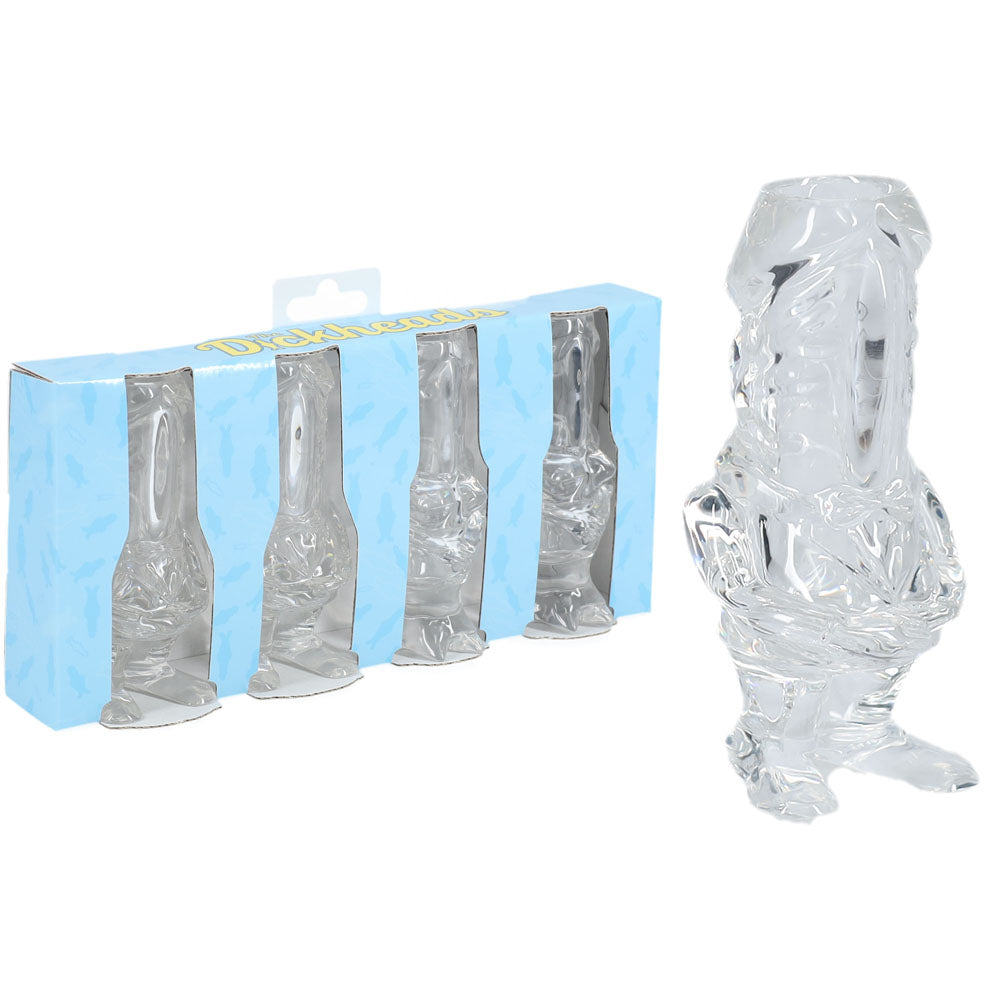 S Line The Dickheads Couples Tall Shot Glasses Clear Novelty 44 Ml Shot Glasses 4 Pack