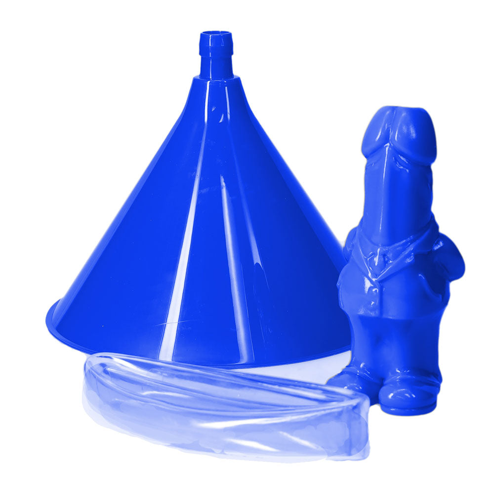 S Line The Dickheads Beer Bong Blue Novelty Beer Bong