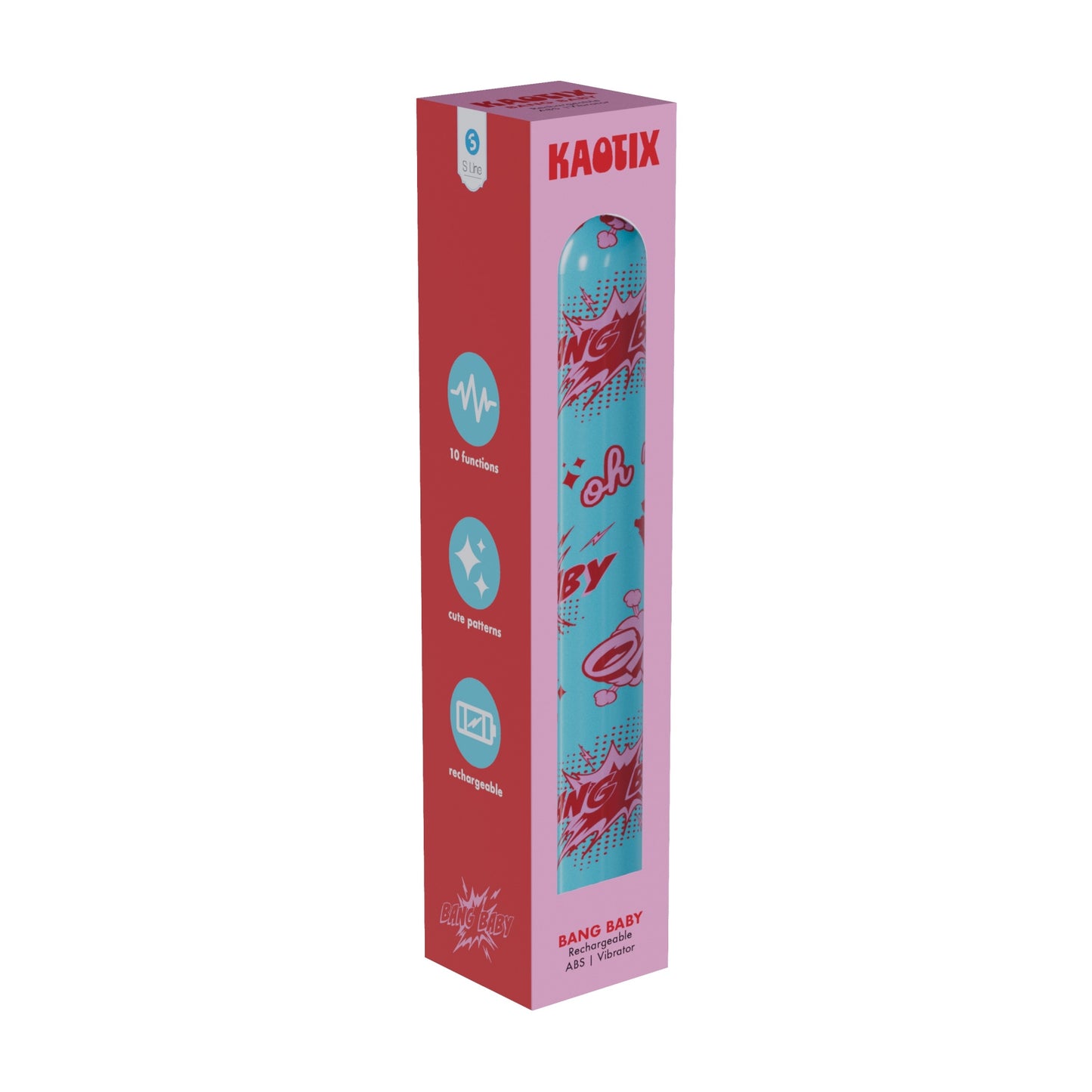 S Line Kaotix Display Box Usb Rechargeable Vibrators Counter Display Of 4 X 5 Each