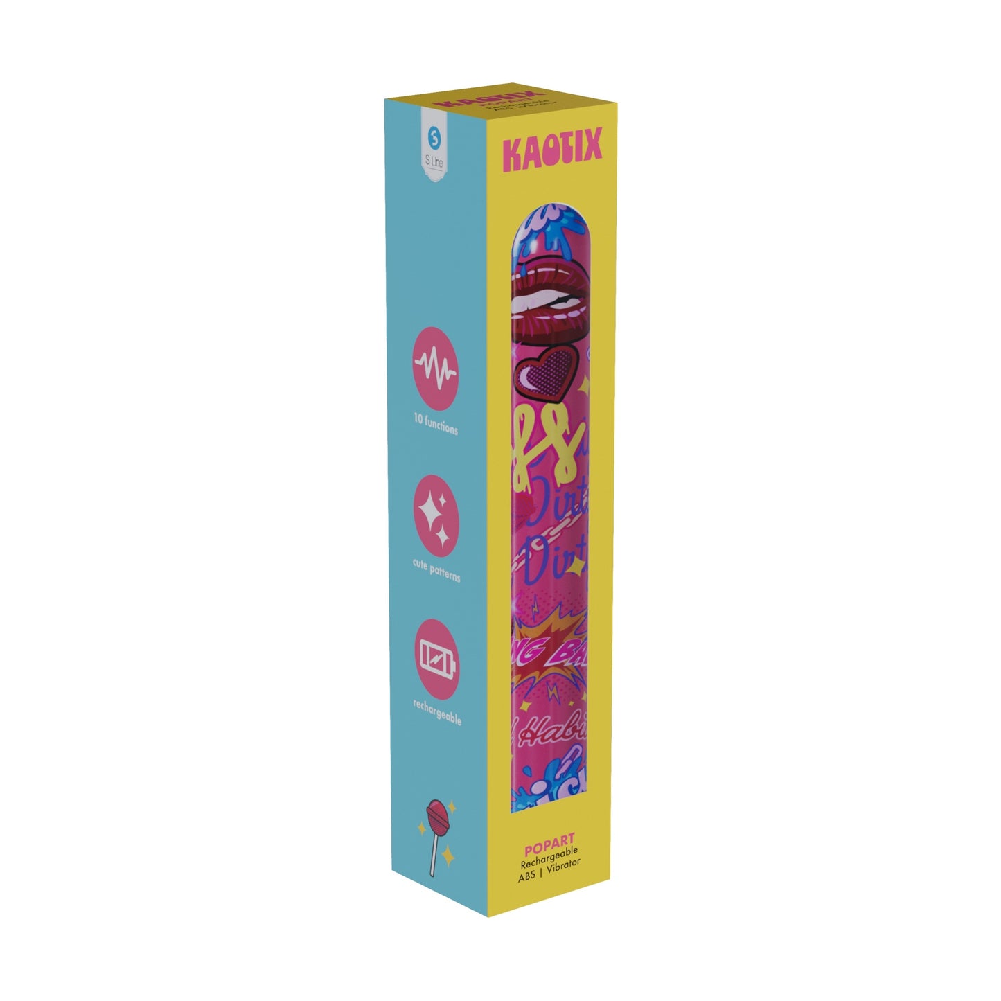S Line Kaotix Display Box Usb Rechargeable Vibrators Counter Display Of 4 X 5 Each