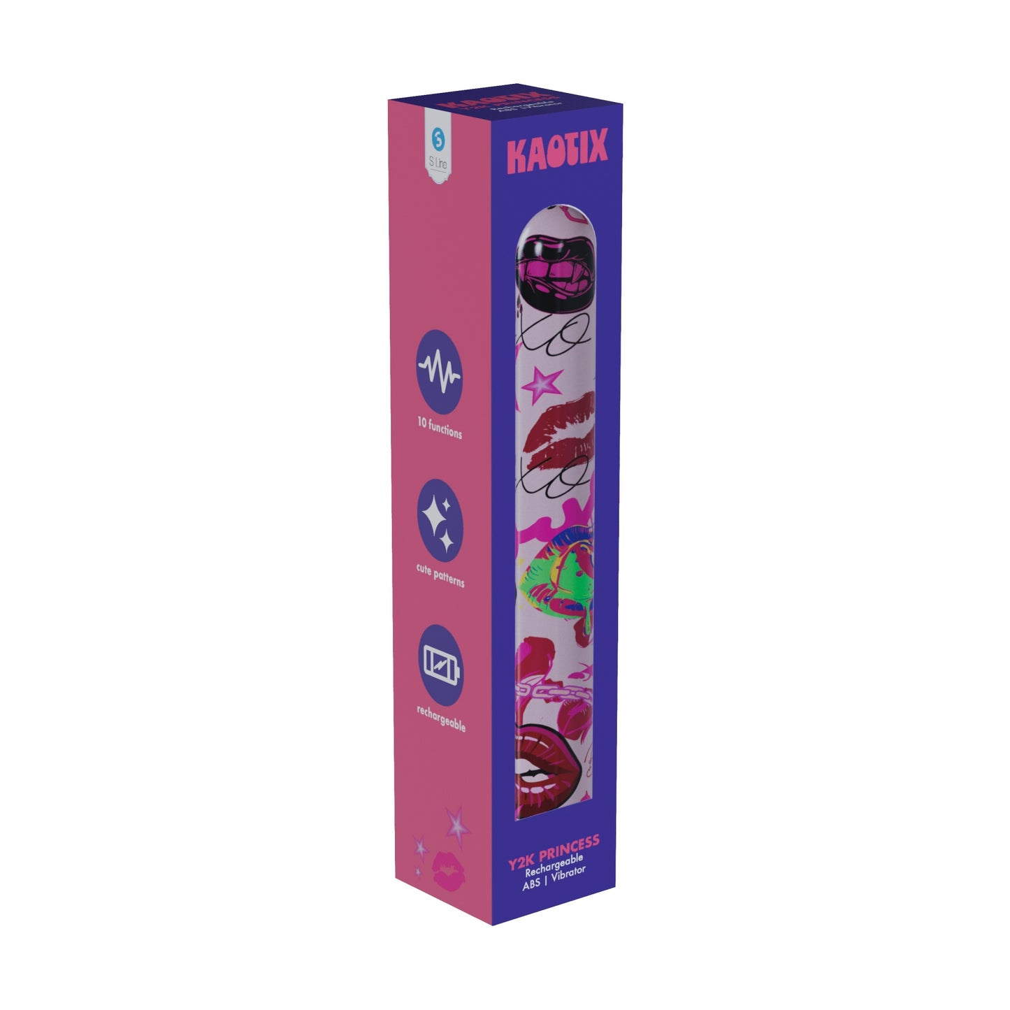 S Line Kaotix Display Box Usb Rechargeable Vibrators Counter Display Of 4 X 5 Each