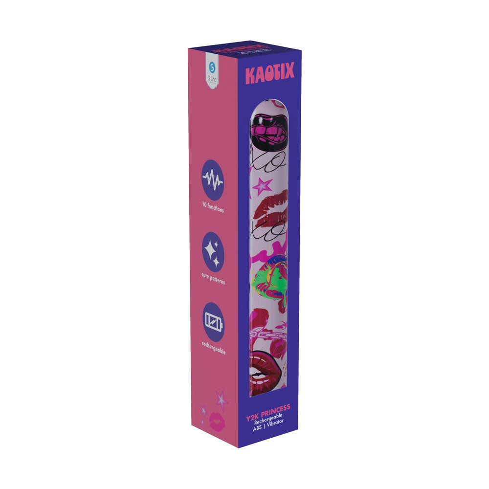 S Line Kaotix Y2 K Princess Powder Pink 17.8 Cm Usb Rechargeable Vibrator