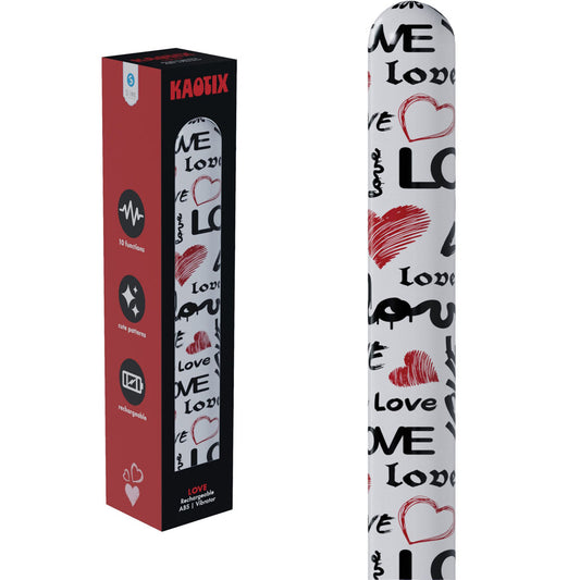 S Line Kaotix Love White 17.8 Cm Usb Rechargeable Vibrator