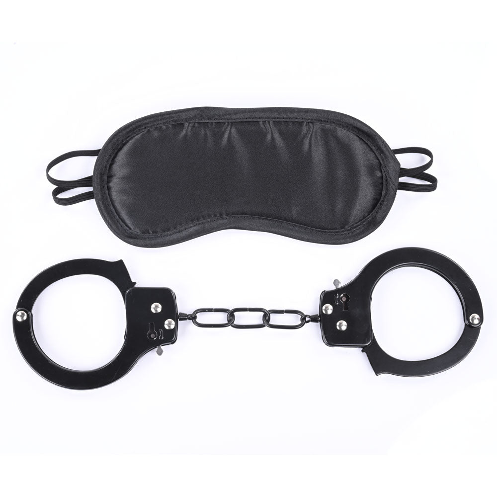 Sex & Mischief Shadow Cuff Kit Black 2 Piece Set