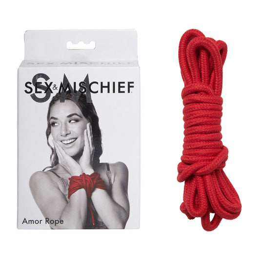 Sex & Mischief Amor Rope 2 Red Bondage Ropes 4.5 M Lengths
