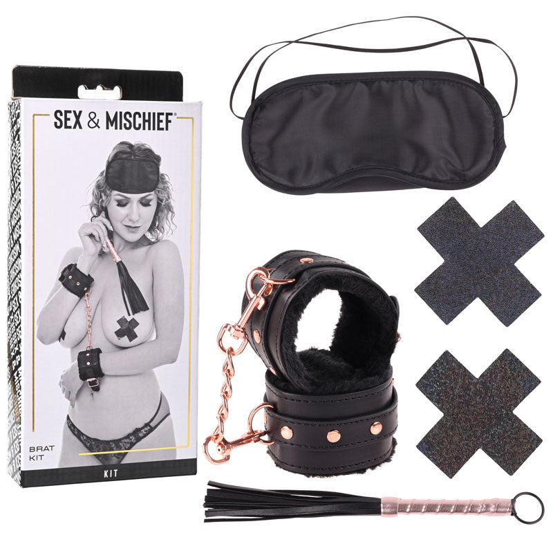 Sex & Mischief Brat Kit 5 Piece Beginner Bondage Kit